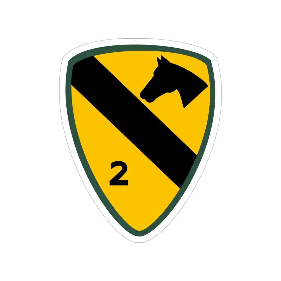 2nd Brigade 1st Cavalry Division (U.S. Army) Transparent STICKER Die-Cut Vinyl Decal - The Sticker Space