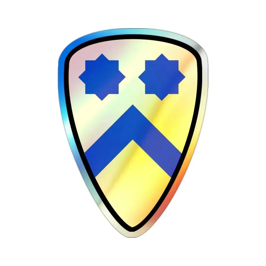 2nd Cavalry Division (U.S. Army) Holographic STICKER Die-Cut Vinyl Decal 2 Inch Holographic - The Sticker Space