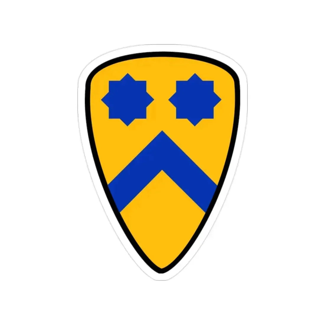 2nd Cavalry Division (U.S. Army) Transparent STICKER Die-Cut Vinyl Decal 2 Inch - The Sticker Space