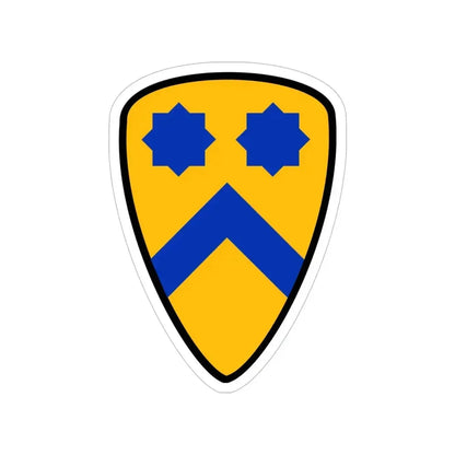 2nd Cavalry Division (U.S. Army) Transparent STICKER Die-Cut Vinyl Decal 5 Inch - The Sticker Space
