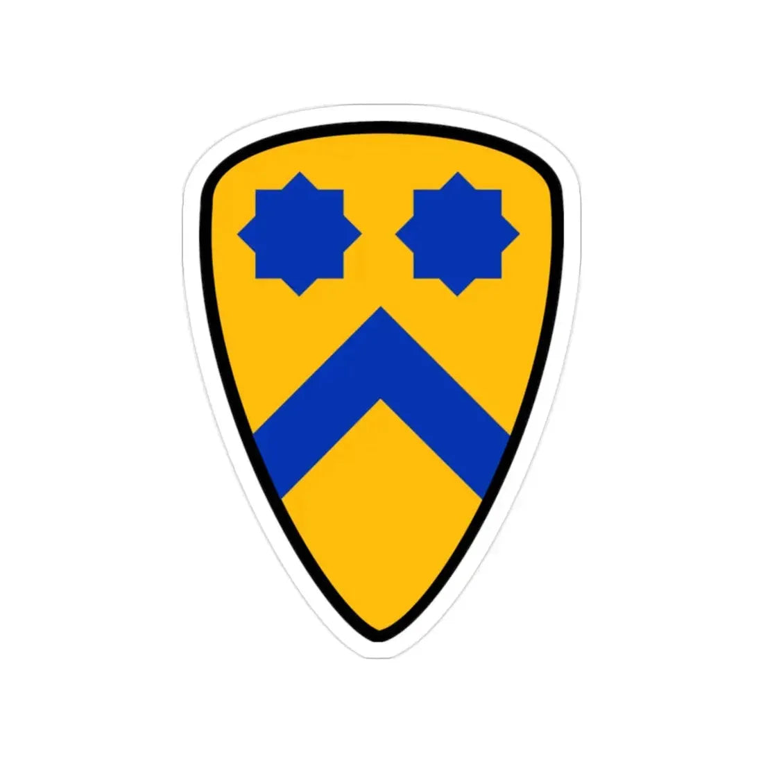 2nd Cavalry Division (U.S. Army) Transparent STICKER Die-Cut Vinyl Decal - The Sticker Space