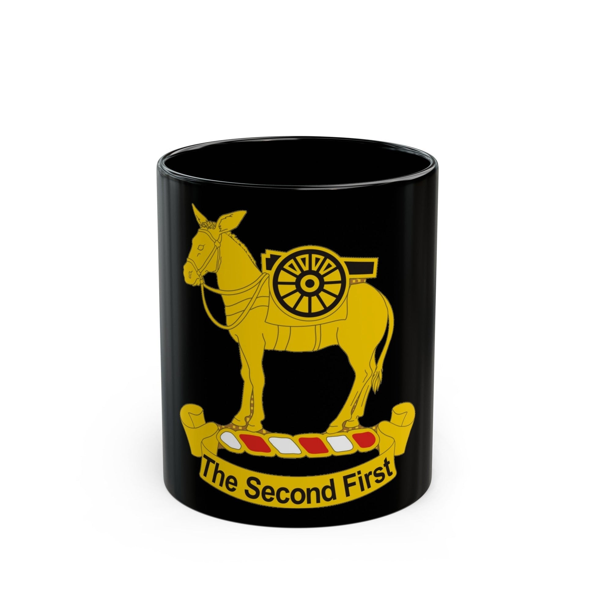 2nd Field Artillery Regiment (U.S. Army) Black Coffee Mug-11oz-The Sticker Space