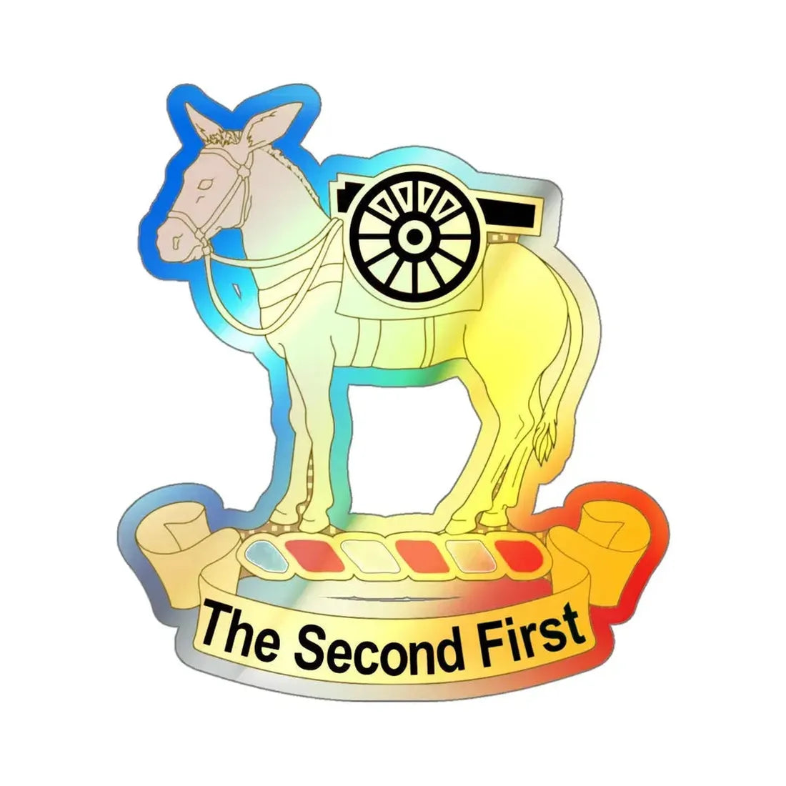 2nd Field Artillery Regiment (U.S. Army) Holographic STICKER Die-Cut Vinyl Decal - The Sticker Space