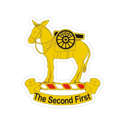 2nd Field Artillery Regiment (U.S. Army) Transparent STICKER Die-Cut Vinyl Decal 3 Inch - The Sticker Space