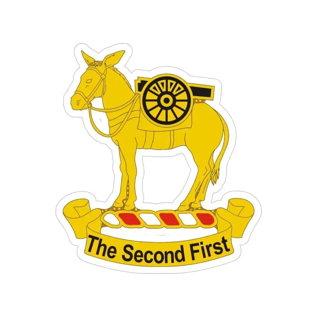 2nd Field Artillery Regiment (U.S. Army) Transparent STICKER Die-Cut Vinyl Decal 4 Inch - The Sticker Space