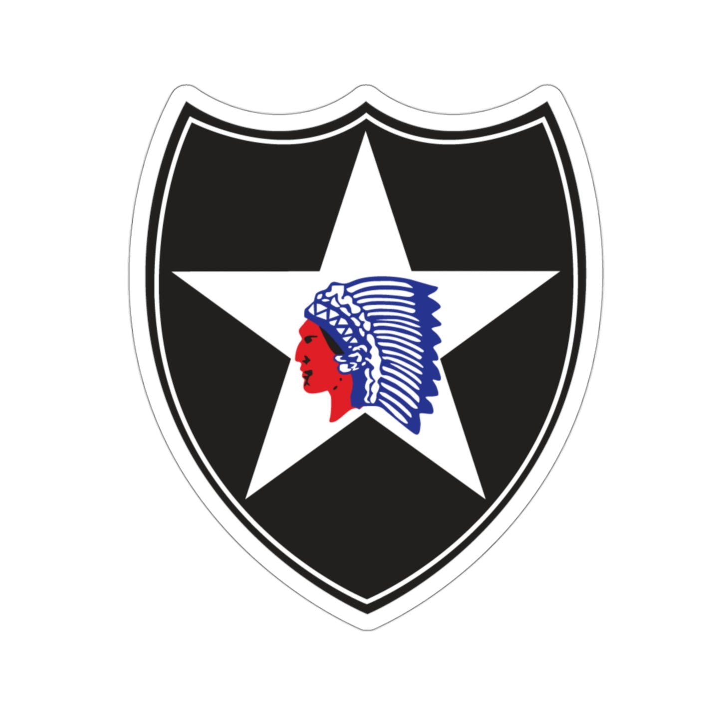 2nd Infantry Division (U.S. Army) STICKER Vinyl Die-Cut Decal-3 Inch-The Sticker Space