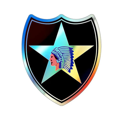 2nd Infantry Division (U.S. Army) Holographic STICKER Die-Cut Vinyl Decal - The Sticker Space