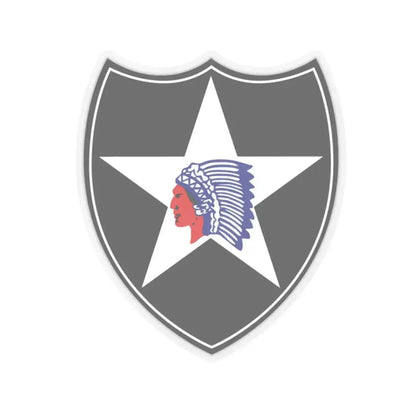2nd Infantry Division (U.S. Army) STICKER Vinyl Kiss-Cut Decal 3 Inch Transparent - The Sticker Space