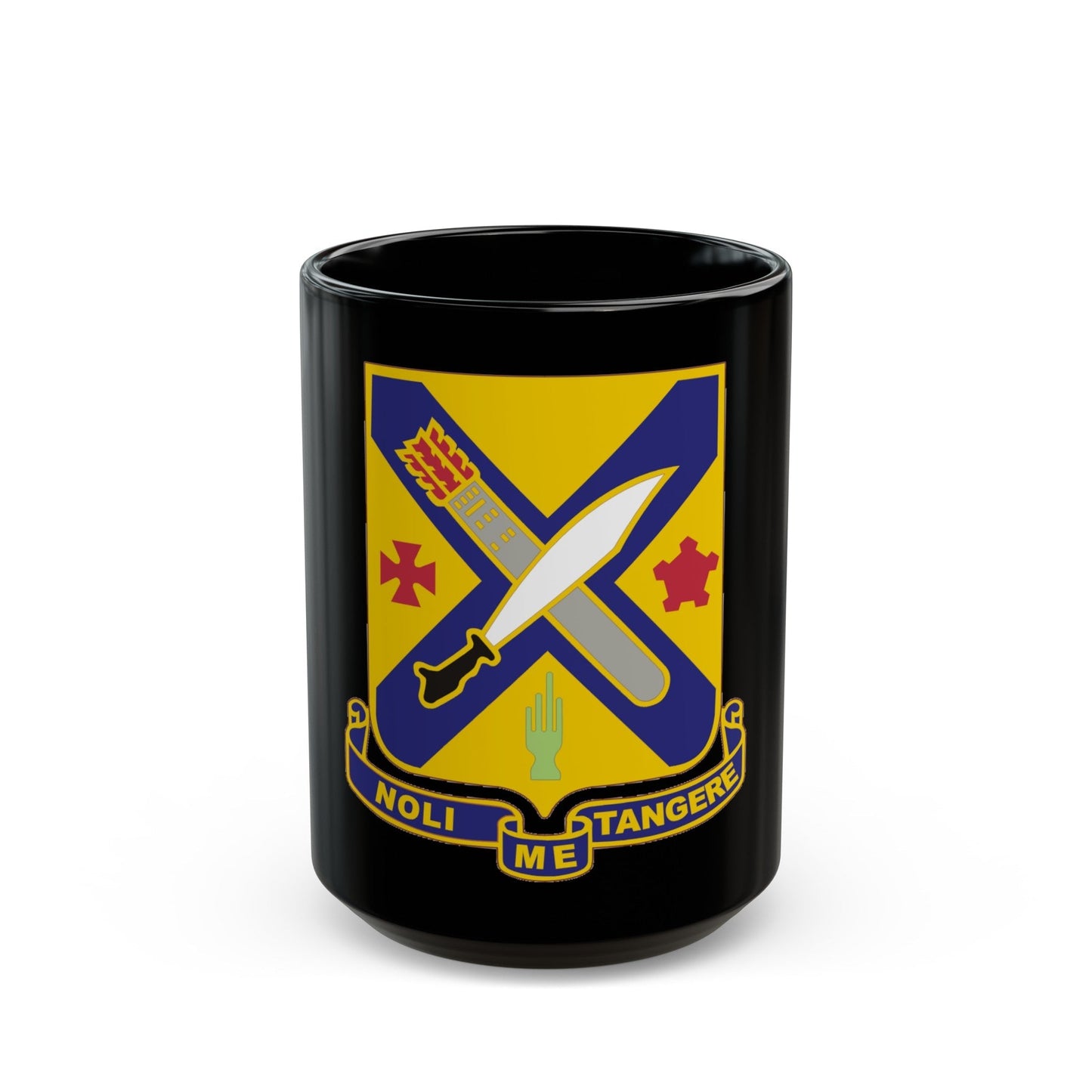 2nd Infantry Regiment (U.S. Army) Black Coffee Mug-15oz-The Sticker Space