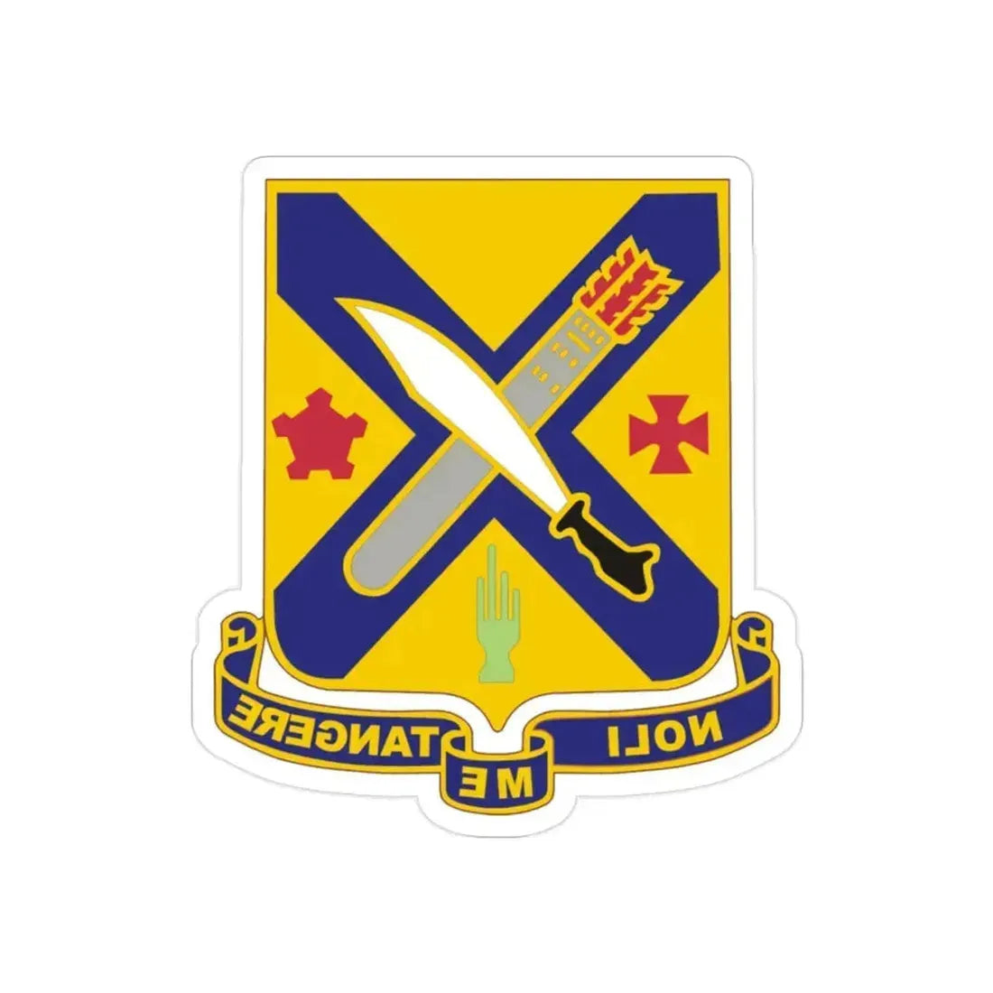 2nd Infantry Regiment (U.S. Army) REVERSE PRINT Transparent Die-Cut STICKER 2 Inch Die-Cut Transparent - The Sticker Space