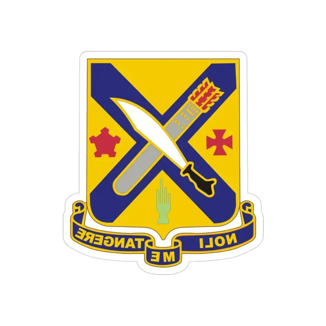 2nd Infantry Regiment (U.S. Army) REVERSE PRINT Transparent Die-Cut STICKER 3 Inch Die-Cut Transparent - The Sticker Space