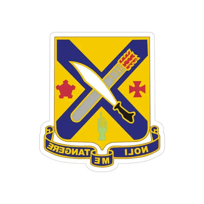 2nd Infantry Regiment (U.S. Army) REVERSE PRINT Transparent Die-Cut STICKER 4 Inch Die-Cut Transparent - The Sticker Space