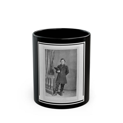 2nd Lieutenant Albert Sidney Smith, Union Officer, Full-Length Portrait, Standing, Facing Front (U.S. Civil War) Black Coffee Mug