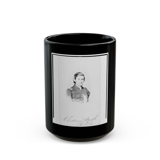 2nd Lieutenant Albert Sidney Smithschmidt, Union Officer, Head-And-Shoulders Portrait, Facing Front (U.S. Civil War) Black Coffee Mug