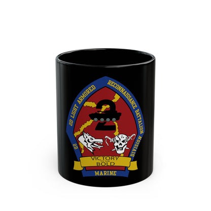 2nd Light Armored Recon Battalion 2nd Marines (USMC) Black Coffee Mug-11oz-The Sticker Space