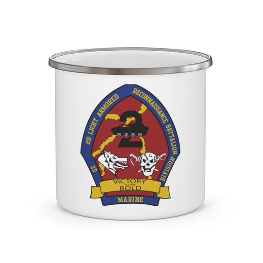 2nd Light Armored Recon Battalion 2nd Marines (USMC) Enamel Mug-12oz-The Sticker Space