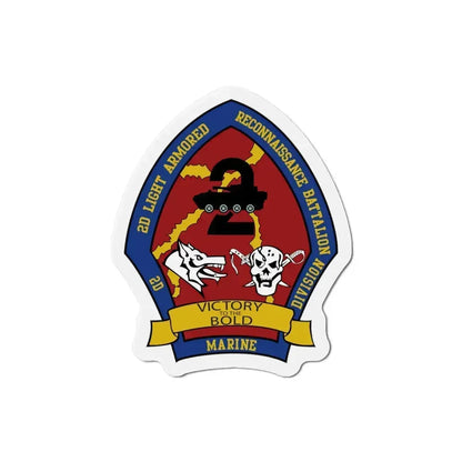 2nd Light Armored Recon Battalion 2nd Marines (USMC) Refrigerator Magnet 3 Inch - The Sticker Space
