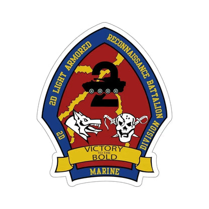 2nd Light Armored Recon Battalion 2nd Marines (USMC) STICKER Vinyl Die-Cut Decal - The Sticker Space