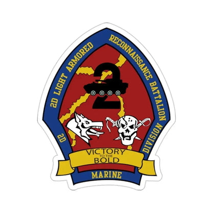 2nd Light Armored Recon Battalion 2nd Marines (USMC) STICKER Vinyl Die-Cut Decal - The Sticker Space