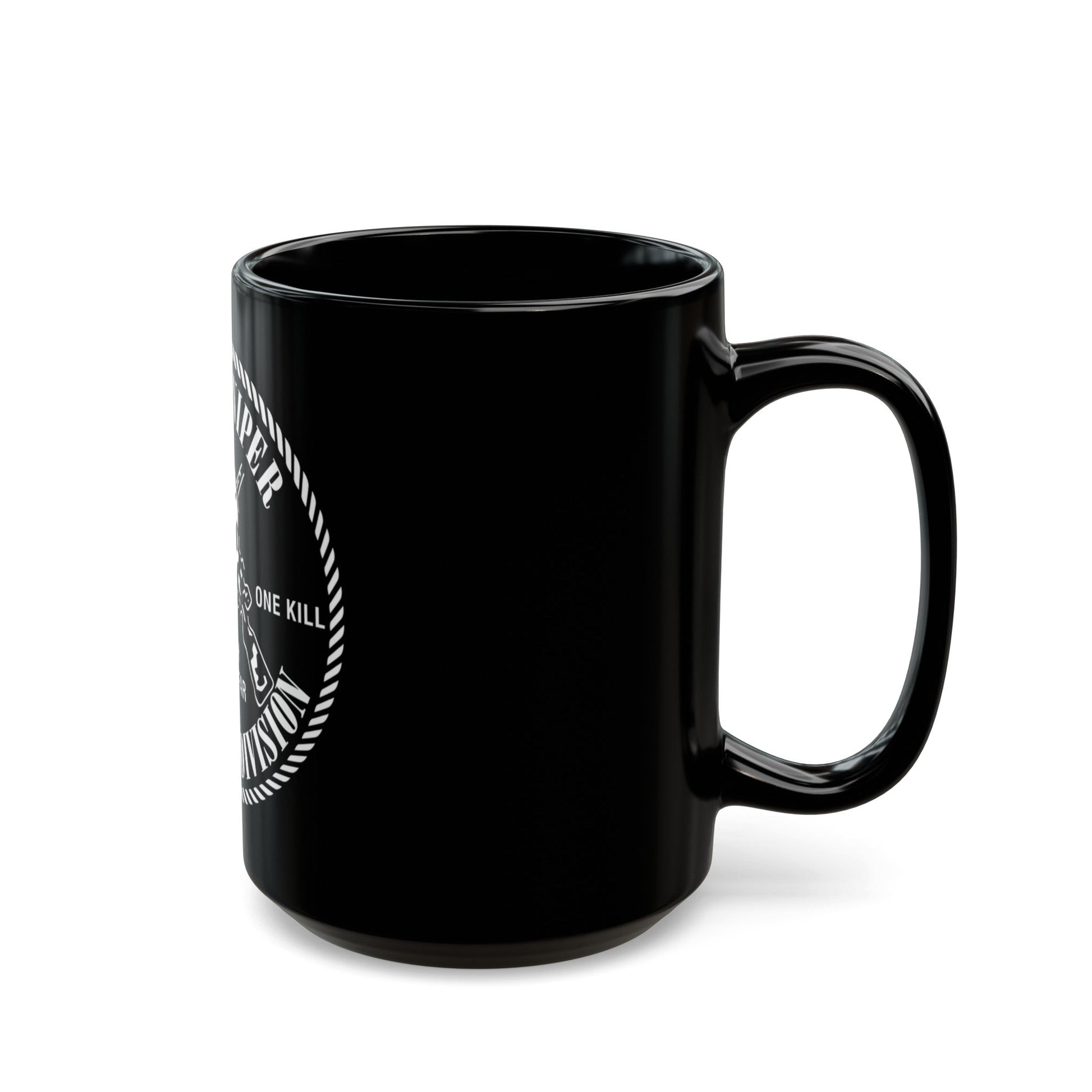 2nd Marine Division Scout Sniper (USMC) Black Coffee Mug-The Sticker Space