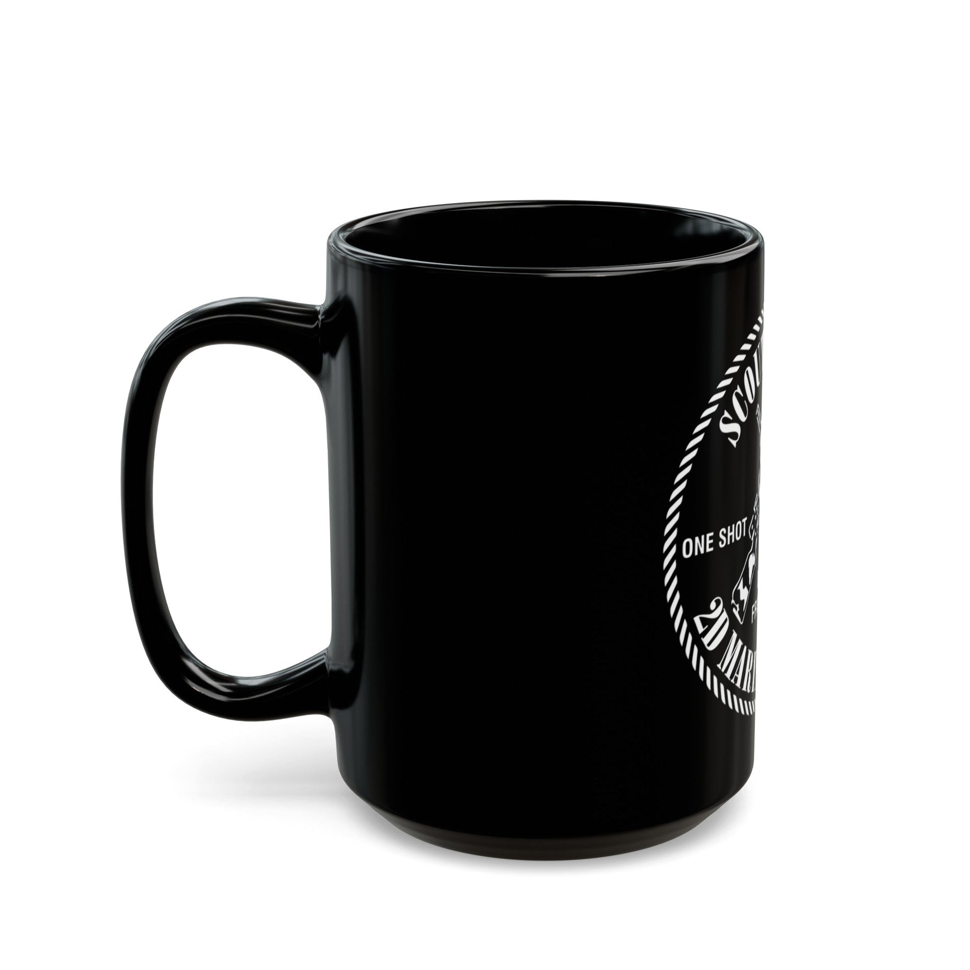 2nd Marine Division Scout Sniper (USMC) Black Coffee Mug-The Sticker Space