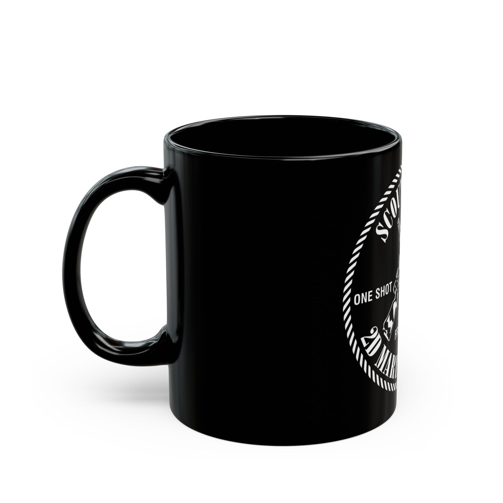 2nd Marine Division Scout Sniper (USMC) Black Coffee Mug-The Sticker Space