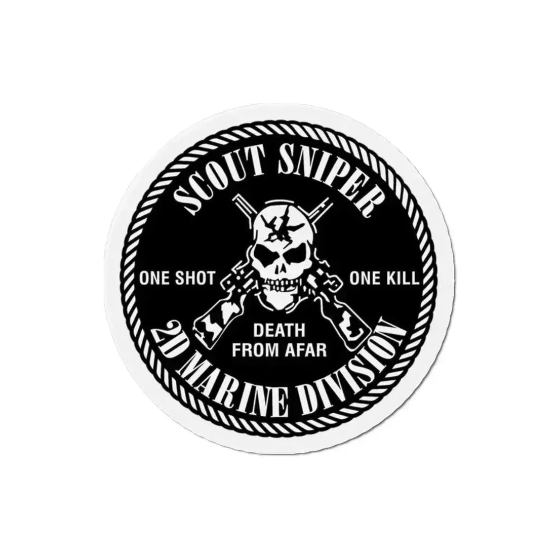 2nd Marine Division Scout Sniper (USMC) Refrigerator Magnet 3 Inch - The Sticker Space