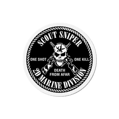 2nd Marine Division Scout Sniper (USMC) Refrigerator Magnet 4 Inch - The Sticker Space