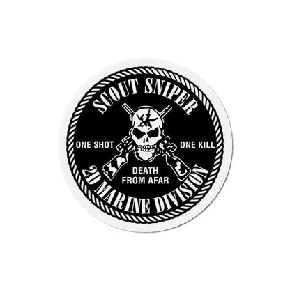 2nd Marine Division Scout Sniper (USMC) Refrigerator Magnet 6 Inch - The Sticker Space