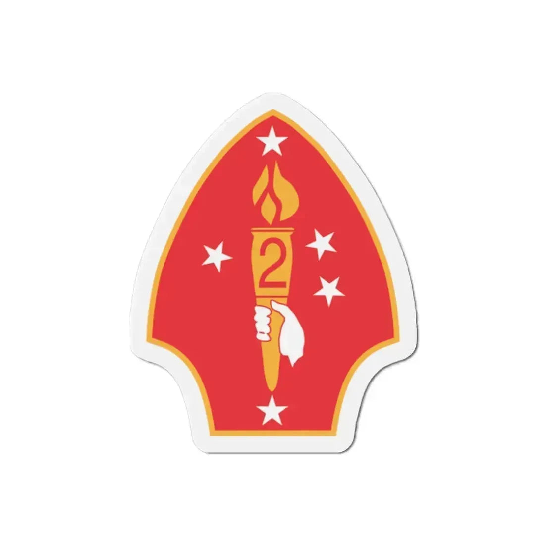 2nd Marine Divn (USMC) Refrigerator Magnet 2 Inch - The Sticker Space