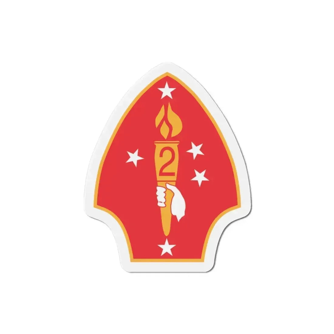 2nd Marine Divn (USMC) Refrigerator Magnet 3 Inch - The Sticker Space