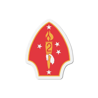 2nd Marine Divn (USMC) Refrigerator Magnet 4 Inch - The Sticker Space