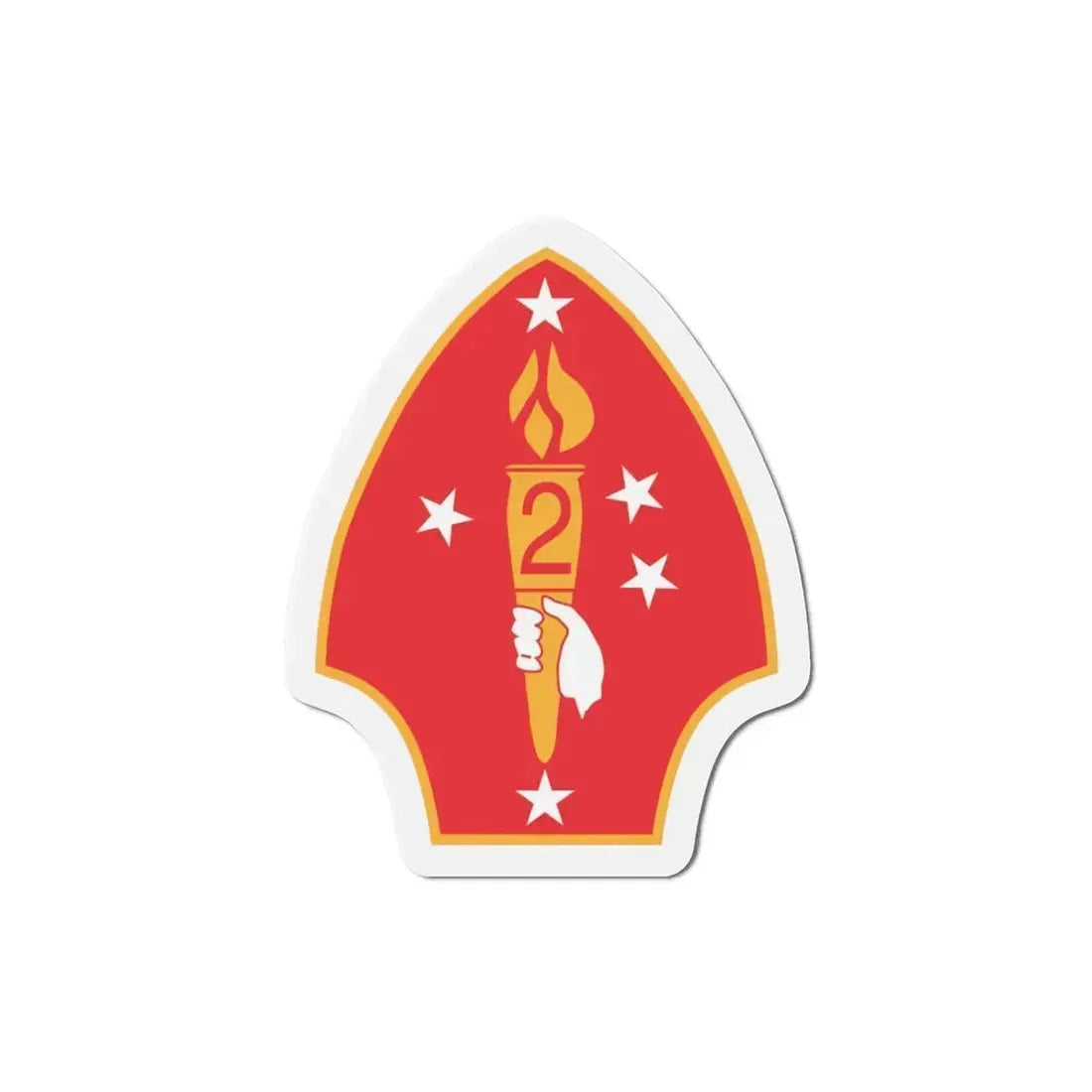 2nd Marine Divn (USMC) Refrigerator Magnet 5 Inch - The Sticker Space