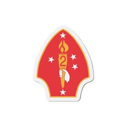 2nd Marine Divn (USMC) Refrigerator Magnet 5 Inch - The Sticker Space