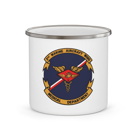 2nd MAW Medical Dept (USMC) Enamel Mug-12oz-The Sticker Space