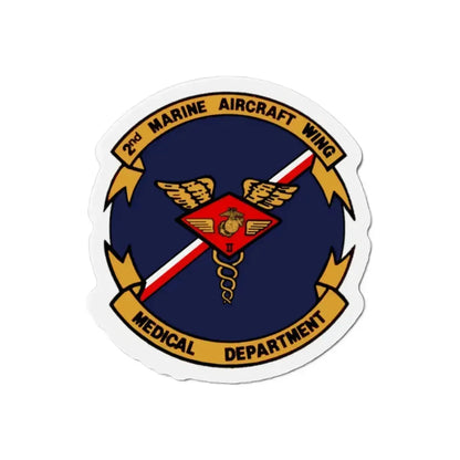 2nd MAW Medical Dept (USMC) Refrigerator Magnet 2 Inch - The Sticker Space