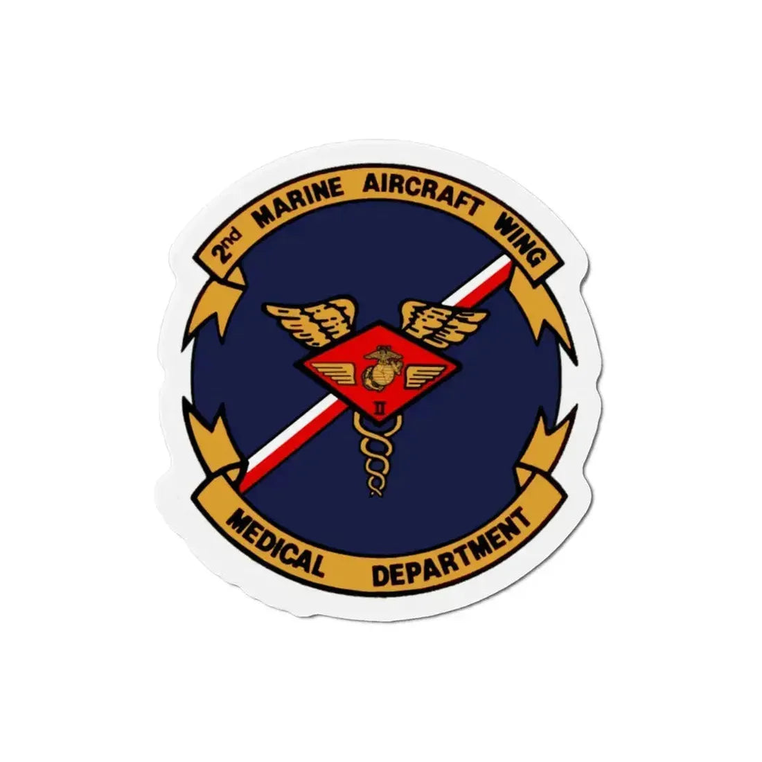 2nd MAW Medical Dept (USMC) Refrigerator Magnet - The Sticker Space