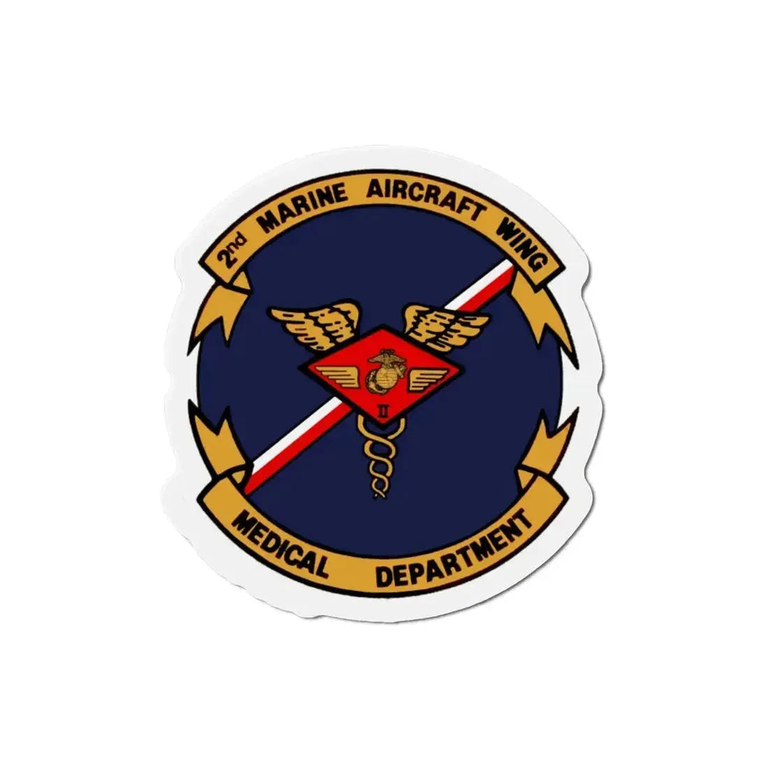 2nd MAW Medical Dept (USMC) Refrigerator Magnet - The Sticker Space