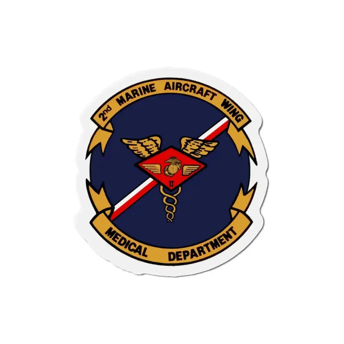 2nd MAW Medical Dept (USMC) Refrigerator Magnet - The Sticker Space