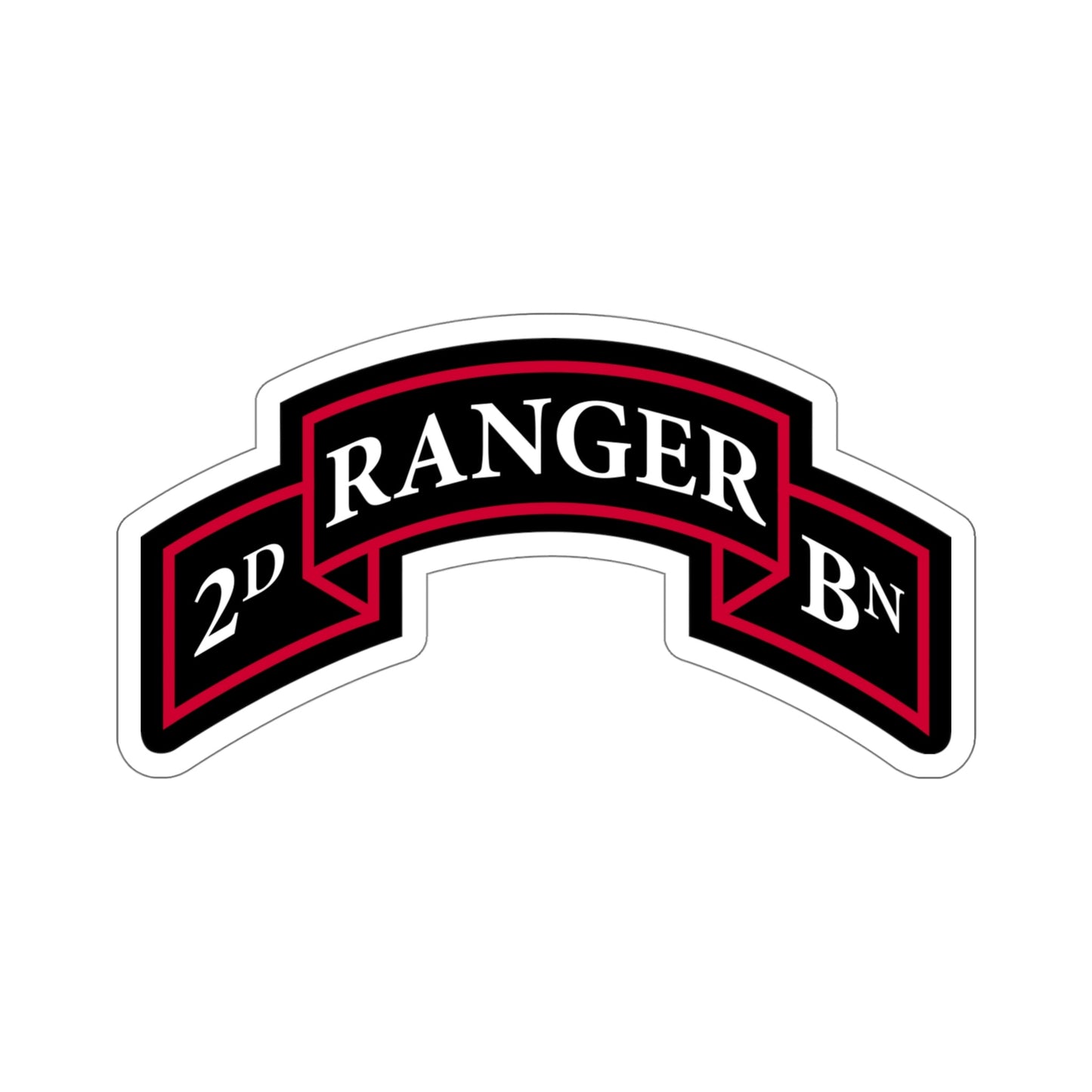 2nd Ranger Battalion (U.S. Army) STICKER Vinyl Die-Cut Decal-5 Inch-The Sticker Space