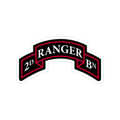 2nd Ranger Battalion (U.S. Army) Transparent STICKER Die-Cut Vinyl Decal-2 Inch-The Sticker Space