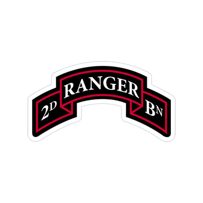 2nd Ranger Battalion (U.S. Army) Transparent STICKER Die-Cut Vinyl Decal-4 Inch-The Sticker Space