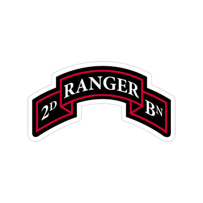 2nd Ranger Battalion (U.S. Army) Transparent STICKER Die-Cut Vinyl Decal-5 Inch-The Sticker Space