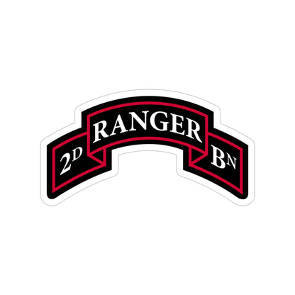 2nd Ranger Battalion (U.S. Army) Transparent STICKER Die-Cut Vinyl Decal-6 Inch-The Sticker Space