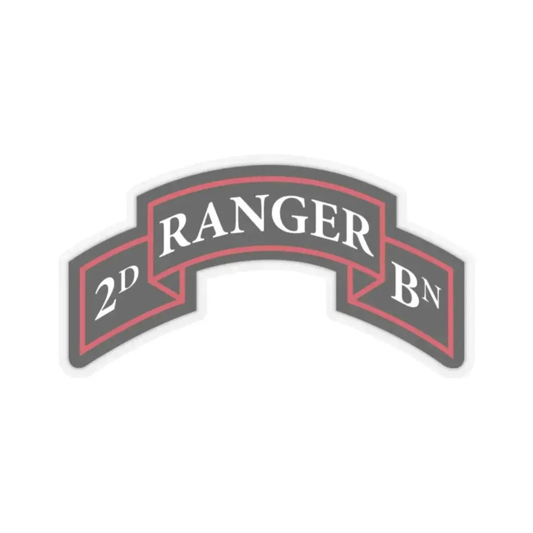 2nd Ranger Battalion (U.S. Army) STICKER Vinyl Kiss-Cut Decal 2 Inch Transparent - The Sticker Space