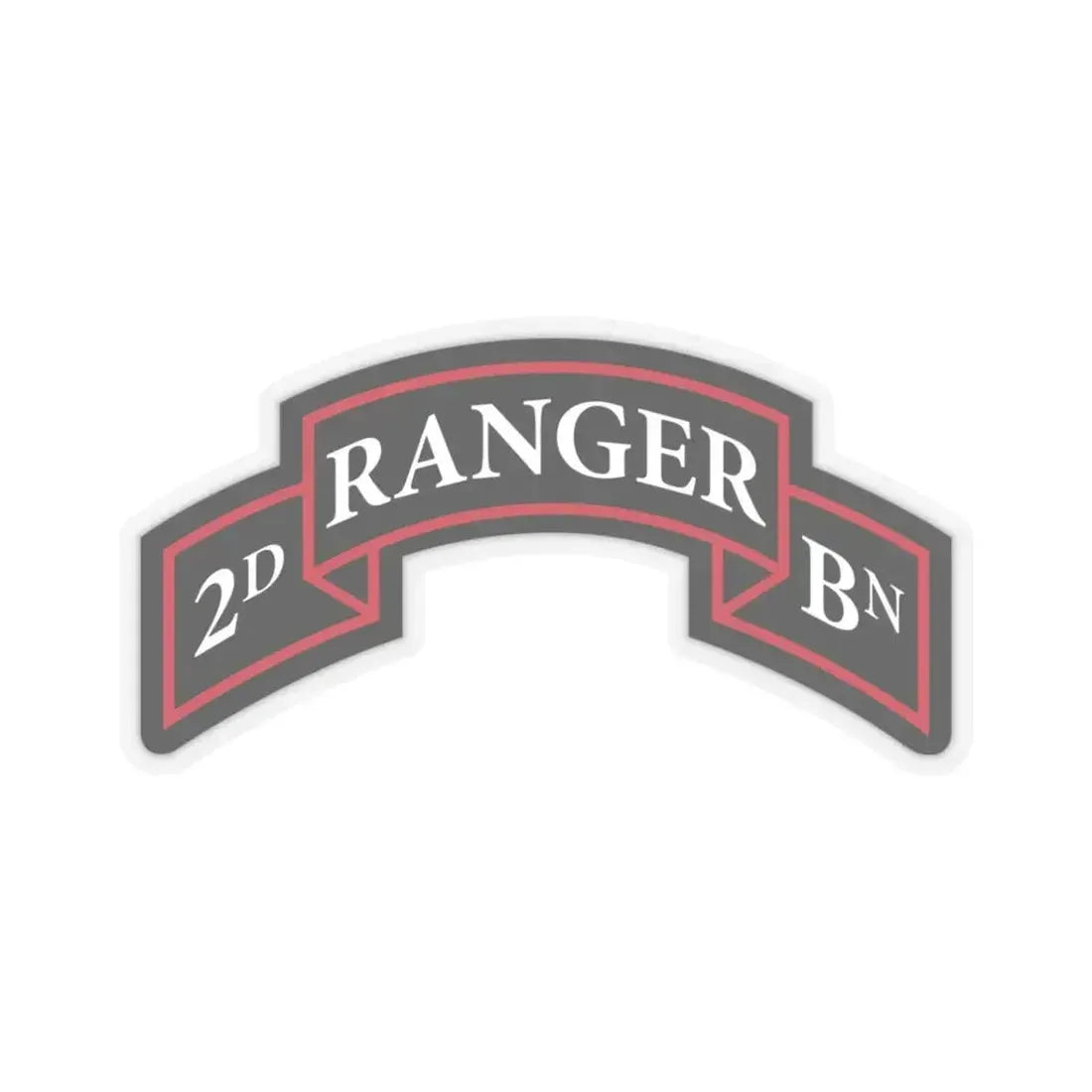 2nd Ranger Battalion (U.S. Army) STICKER Vinyl Kiss-Cut Decal 3 Inch Transparent - The Sticker Space