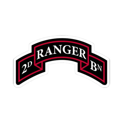 2nd Ranger Battalion (U.S. Army) STICKER Vinyl Kiss-Cut Decal 3 Inch White - The Sticker Space
