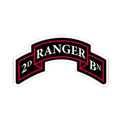 2nd Ranger Battalion (U.S. Army) STICKER Vinyl Kiss-Cut Decal 4 Inch White - The Sticker Space