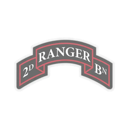 2nd Ranger Battalion (U.S. Army) STICKER Vinyl Kiss-Cut Decal 6 Inch Transparent - The Sticker Space