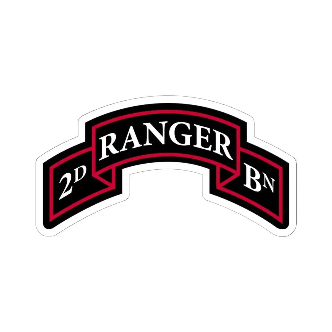 2nd Ranger Battalion (U.S. Army) STICKER Vinyl Kiss-Cut Decal 6 Inch White - The Sticker Space